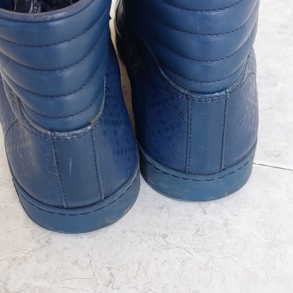 Gucci diamante leather high top sneakers - Picture 5 of 9